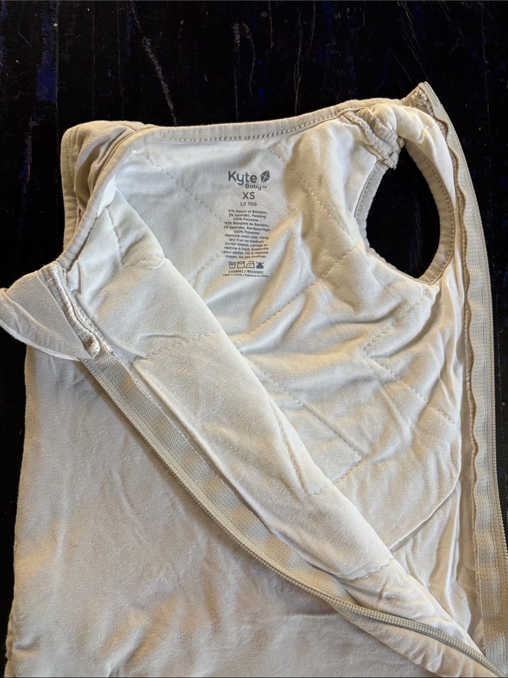 Kyte BABY Cream Zip Swaddle Sack
